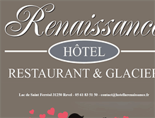 Tablet Screenshot of hotellarenaissance.fr